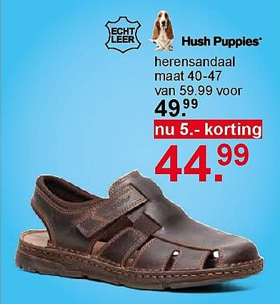 Hush Puppies herensandaal aanbieding bij Scapino