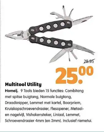 Plentyparts Multitool Utility Homeij aanbieding