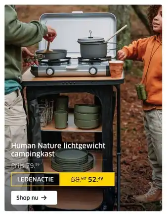 ANWB Human Nature lichtgewicht campingkast aanbieding