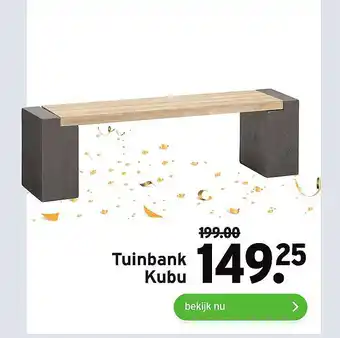 GAMMA Tuinbank Kubu aanbieding