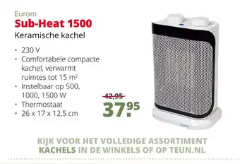 Teun Eurom Sub-Heat 1500 Keramische kachel aanbieding