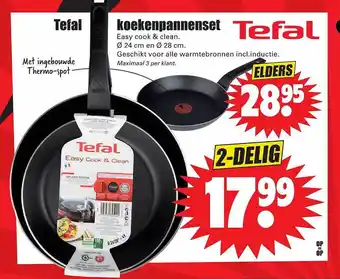 Dirk Tefal Koekenpannenset aanbieding