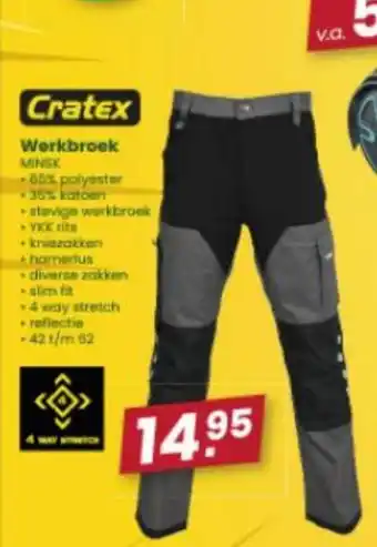 Van Cranenbroek Cratex Werkbrook aanbieding