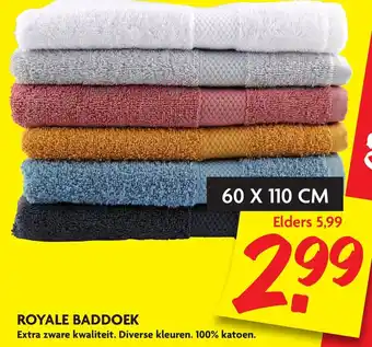 Dekamarkt Royal Baddoek 60x110 cm aanbieding