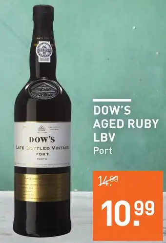 Gall & Gall Dow's Aged Ruby Late Bottled Vintage 75CL Overig aanbieding