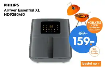 Blokker Philips HD9280/60 Airfryer Essential XL 6,2L aanbieding