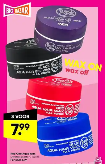 Big Bazar Red One Aqua Wax aanbieding