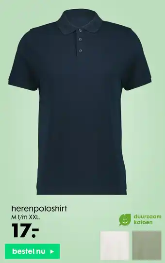 HEMA herenpoloshirt aanbieding