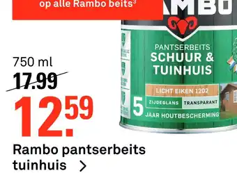 Karwei Rambo pantserbeits tuinhuis aanbieding