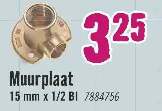 Hornbach Muurplaat aanbieding