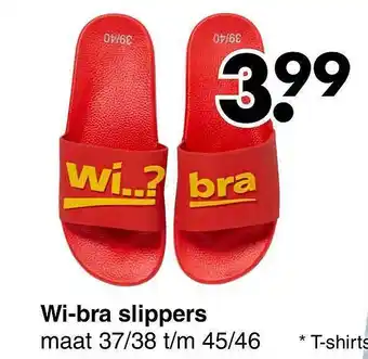 Wibra Wi-bra slippers aanbieding