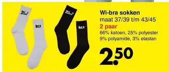 Wibra Wi-bra sokken aanbieding