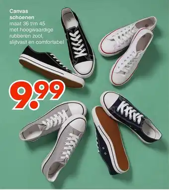 Wibra Canvas schoenen aanbieding