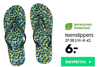 HEMA teenslippers aanbieding