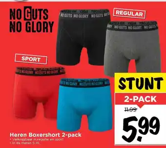 Vomar Voordeelmarkt Heren boxershort 2-pack aanbieding