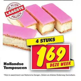 Nettorama Hollandse tompoucen aanbieding