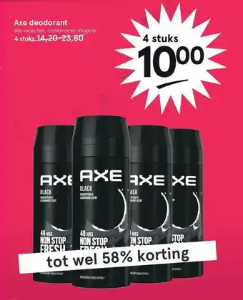 Etos Axe deodorant aanbieding