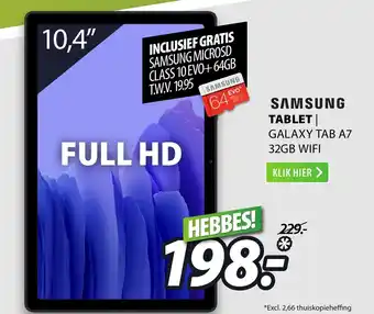 Expert SAMSUNG Tablet | Galaxy Tab A7 32GB WiFi aanbieding