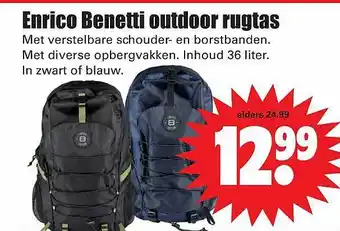 Dirk Enrico benetti outdoor rugtas aanbieding