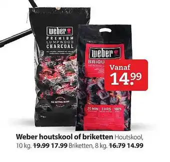 Boerenbond Weber houtskool of briketten aanbieding