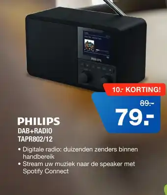 Electroworld Philips dab+radio aanbieding