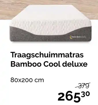 Beter Bed Traagschuimmatras bamboo cool deluxe 80x200 cm aanbieding