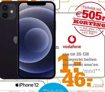 Telecombinatie kiphone 12 aanbieding