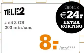 Telecombinatie Tele2 aanbieding