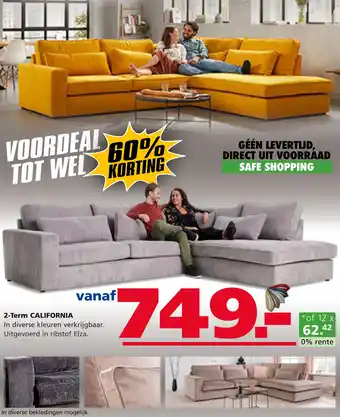 Seats and Sofas 2-term california aanbieding