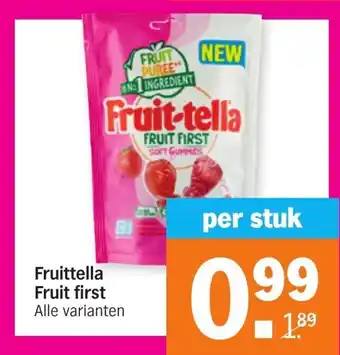 Albert Heijn Fruittella fruit first aanbieding