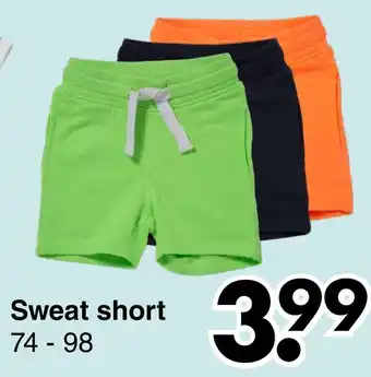 Wibra Kinder Sweet short 74-98 aanbieding