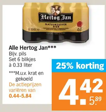 Albert Heijn Alle hertog jan aanbieding