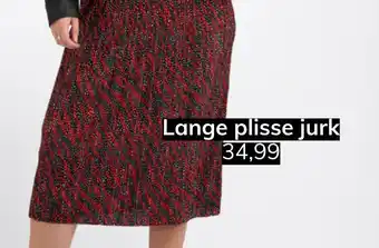 MS Mode Lange plisse jurk aanbieding