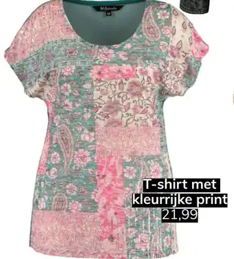 MS Mode T-shirt met kleurrijke print aanbieding