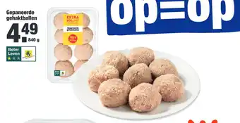 ALDI Gepaneerde gehaktballen 840 gram aanbieding