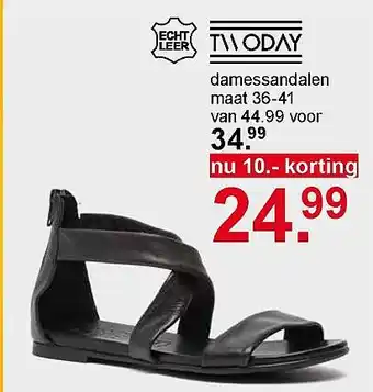 Scapino Twoday damessandalen aanbieding