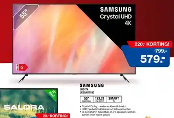 Electroworld SAMSUNG UHD TV aanbieding