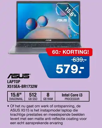 Electroworld Asus laptop aanbieding