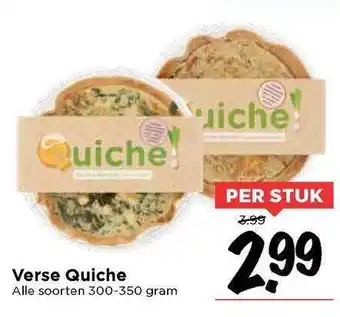 Vomar Voordeelmarkt Verse quiche 300-350 gram aanbieding