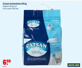 Makro Catsan kattenbakvulling 3,95 liter aanbieding