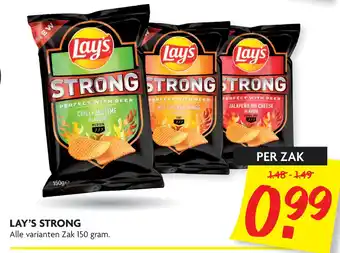 Dekamarkt Lay's strong 150gram aanbieding