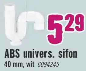 Hornbach Abs univers. sifon aanbieding