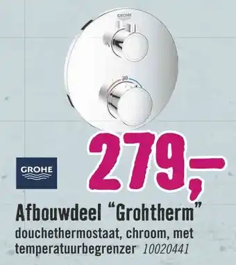 Hornbach Afbouwdeel "Grohtherm" aanbieding