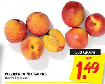 Dekamarkt Perziken of nectarines aanbieding