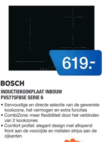 Electroworld Bosch inductiekookplaat inbouw aanbieding