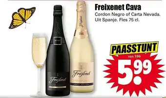 Dirk Freixenet Cava Cordon Negro Of Carta Nevada aanbieding