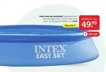 Boerenbond Intex easy set zwembad aanbieding