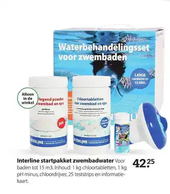 Boerenbond Interline startpakket zwembadwater aanbieding