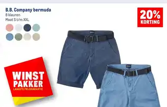 Makro B.B. Company bermuda Maat S t/m XXL aanbieding