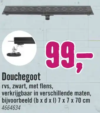 Hornbach Douchegoot aanbieding